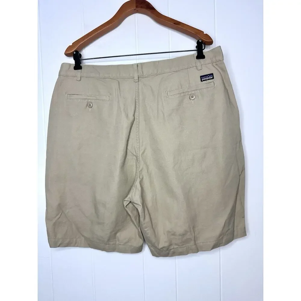 Patagonia Mens 38 Duck Shorts 9” - Beige Khaki 57075 Organic Cotton Hiking
